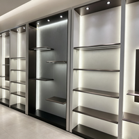 Vitrine de présentation de sacs à main sur mesure pour toute la boutique, présentoir lumineux multi-faces, vitrine murale LED pour magasin de sacs