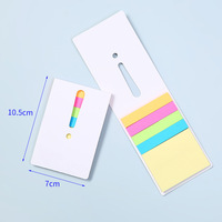Papeterie personnalisée avec logo, bloc-notes autocollants, autocollants en PET, marque-pages colorés imprimés UV, lot de cadeaux promotionnels