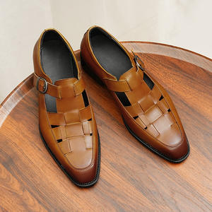 Chaussures habillées classiques en cuir pour hommes, de luxe, sur mesure, de haute qualité, à lacets, pour le bureau, formelles et décontractées. - Product Image 4