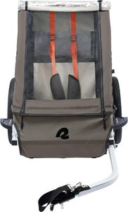 <span class=keywords><strong>Remorque</strong></span> de vélo pour enfant à passager unique Harnais <span class=keywords><strong>pliable</strong></span> en métal à 5 points avec tissu réfléchissant résistant aux intempéries pour enfants - Product Image 3