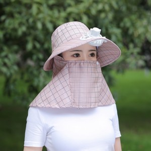 Gran oferta sombrero para el sol utilizado para el trabajo señorial sombrero <span class=keywords><strong>de</strong></span> pescador al aire libre protección UV jardín huerto sombrero para el sol para mujer gorra <span class=keywords><strong>de</strong></span> verano con ventilador - Product Image 1