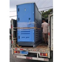 Toilettes portables en HDPE, sanitaires modulaires préfabriqués, toilettes mobiles écologiques, cabine extérieure pour chantier de construction, camping, événements