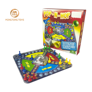 Jeu de société classique en plastique pour enfants, <span class=keywords><strong>d</strong></span>éveloppement de l'intelligence, éducation précoce, jeu <span class=keywords><strong>d</strong></span>'<span class=keywords><strong>échecs</strong></span> volants, Pop N Hop, Dames chinoises - Product Image 1