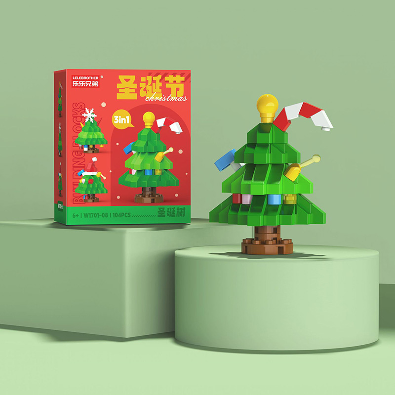 W1701-8 Sapin de Noël [Boîte de couleur] 104PCS