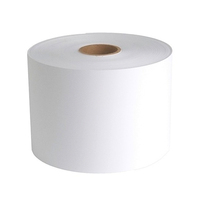 Étiquettes de prix de supermarché d'étiquette thermique de rouleau de papier continu adhésif sans papier de libération de revêtement pour la balance numérique