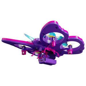 Yeni ucuz hobi oyuncak Drone V40 dublör yuvarlanan Drone yerçekimi sensörü kontrol 150m sevimli kelebek şekli kızlar hediye Rc uçak - Product Image 5