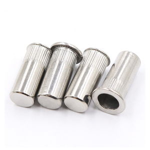 Tuerca remachable de cabeza plana de acero inoxidable 304, tuerca insertable roscada para orificio ciego, M3 M4 M5 M6 M12, tuerca remachable métrica con cuerpo moleteado - Product Image 3