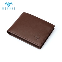 Desain Baru Harga Pabrik Cepat Kustom Berkualitas Tinggi 100% Kulit Asli Bermerek Anti RFID Dompet Tempat Kartu MEYSHE Pria