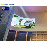 Canbest Pantalla LED Curva Flexible de 1.2mm 1.8mm para Video Wall, Panel de Módulo LED de Silicona Suave P0.9 P2, Pantalla LED Interior