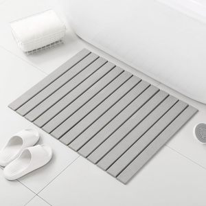 Medium Gray High Quality Food Grade Diatomite Foldable Machine Made Eco-Friendly Absorbent Bathroom Mat for <b>Dogs</b> and Bathrooms - Product Image 1