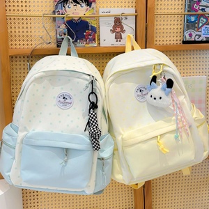 HQ Stylish Block Design Lightweight Backpack with Large Capacity Cute Versatile Promotional Gift for Dropshipping