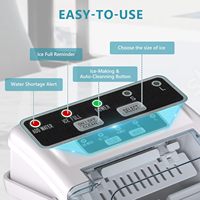 Commande en gros ETL prix EUHOMY 2 glaçons taille 12KG/jour Machine à glaçons portable à balle blanche Mini machine à glaçons de comptoir