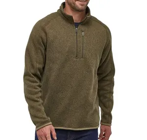 Men's Ultra-cozy Fleece 1/4-length Zip Pullover With Versatile Everyday Style Abrasion Resistant Hem And Cuffs