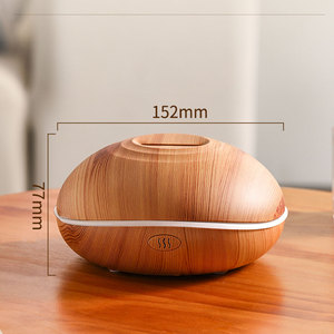 2025 nuevo atomizador ultrasónico de aromaterapia difusor de aceite esencial de madera humidificador portátil Mini humidificador Aroma redondo - Product Image 4