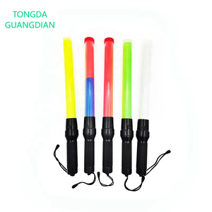 54cm LED clignotant sécurité routière signal de trafic baguette d'avertissement tige de contrôle du trafic bâton de trafic à piles/lumière Rechargeable - Product Image 1