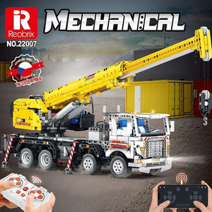 22007 Remote Control Engineering Vehicle Building <b>Blocks</b> Mobile Crane Model Boys DIY Toy Gift - Product Image 2