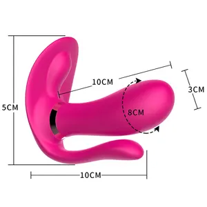 Purple Red Remote Wearable Anal Clit G Spot Stimulation Vibrator