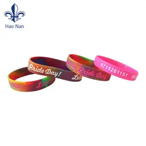 Pulseras personalizadas para eventos, pulsera de goma de silicona para eventos, venta al por mayor