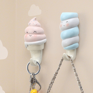 ROOGO Cute Novelty Ice Cream <strong>Wall</strong> Mounted Utility <strong>Key</strong> Hat Towel <strong>Hooks</strong> <strong>for</strong> Nursery Decor or Bag Use - Product Image 2