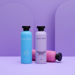 Emballages de luxe vides personnalisés en plastique PET de 200 ml, 300 ml, 500 ml pour shampooing, après-shampooing et lotion corporelle - Product Image 4