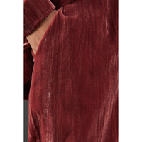 Pantalon palazzo évasé taille haute en velours froissé pour femme, coupe droite décontractée, idéal pour les soirées
