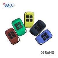 Télécommande universelle sans fil YET2129 433Mhz à 4 boutons avec code d'apprentissage pour portail automatique et contrôle de porte
