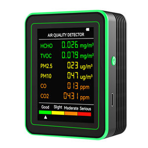 6 In 1 Air Quality Detector ZN MT26 CO Formaldehyde TVOC PM2.5 PM10 CO2 Monitor LCD Display For Home Renovation - Product Image 1