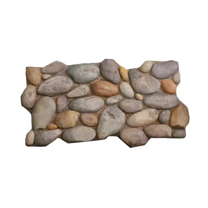 Precio directo de fábrica, peso ligero, PU exterior, panel de pared de piedra 3D, panel de pared de piedra artificial de poliuretano para decoración de la casa