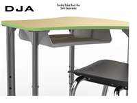 Table de lecture et de repas réglable moderne pour enfant, mobilier scolaire collaboratif pour chambre d'étudiant, bureau et chaise