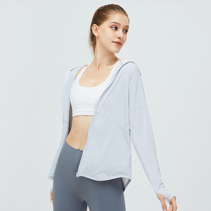 Chaqueta informal para <span class=keywords><strong>mujer</strong></span> Moda para <span class=keywords><strong>mujer</strong></span> 2023 Ropa a prueba de sol Cremallera Dobladillo curvo Chaqueta de fitness para <span class=keywords><strong>mujer</strong></span> - Product Image 5