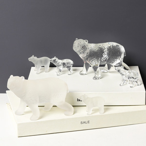 Figurine en cristal d'ours polaire, objet de collection, art animalier, figurine en cristal faite à la main, décoration de table, idéale pour les cadeaux et souvenirs - Product Image 6