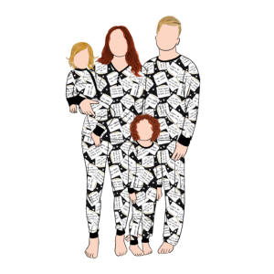 Qingli DM Custom Factory Valentinstag Custom ized Design Frühling Mehrfarbige Long Top Pants Family Pyjamas Matching Sets - Product Image 5