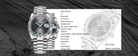 Montre PAGANI DESIGN avec calendrier hebdomadaire, mouvement japonais, étanche, mécanique, pour homme, en acier 316L, luxe, lumineuse.