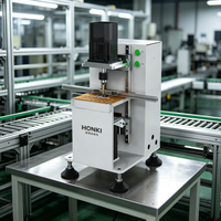 Machine à percer à double trou semi-automatique HONKI BRIGHT HB-XZ 0.2kW pour profilés en aluminium |   Précision élevée pour les stores en nid d'abeille