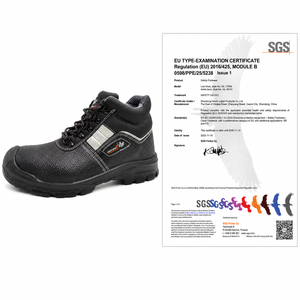 <span class=keywords><strong>Stivali</strong></span> di Sicurezza CE S3 a Taglio Medio con Punta in Acciaio Antiperforazione e Suola in PU per Lavoro Industriale - Product Image 5