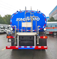 Camión Cisterna SHACMAN HOWO 4x2, Vehículo Multiusos para Lavado de Carreteras y Jardinería, Equipado con Cañón de Agua Giratorio