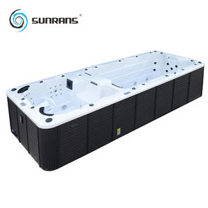 Sunrans 136 Massagestralen Eindeloos Zwembad Grote Familie Gebruikt Dual Zone <span class=keywords><strong>Swim</strong></span> <span class=keywords><strong>Spa</strong></span> Zwembad Buiten Boven De Grond Zwembad <span class=keywords><strong>Spa</strong></span> Groothandel - Product Image 2