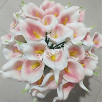 Großhandel Realistische PU Künstliche Calla-Lilien Mehrfarbig mit Drahtstiel Kunstblumen für Hochzeits-Tischdekoration und Heim-Event-Dekoration