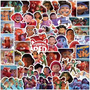 Pegatinas decorativas <span class=keywords><strong>de</strong></span> panda Rojo para fiesta, 50 unidades - Product Image 1