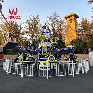 Attrazione Girevole a 360 Gradi con 16 Posti, Movimento Su/Giù, Struttura in Fibra di Vetro e Acciaio Inossidabile - Product Image 3