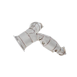 Prix d'usine <span class=keywords><strong>YT</strong></span>, acier inoxydable SS304, épaisseur 1,5 mm, finition miroir, collecteur d'échappement de course, double convertisseur catalytique, isolation thermique - Product Image 1