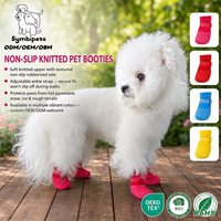 Chaussettes pour chien personnalisées, chaudes pour l'hiver, imperméables, antidérapantes, protège-pattes pour animaux de compagnie, chaussures réglables pour chien pour la protection des sols en bois dur