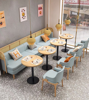 Mobilier de restaurant élégant Dimension sur mesure Sièges de cabine rembourrés à cadre en bois