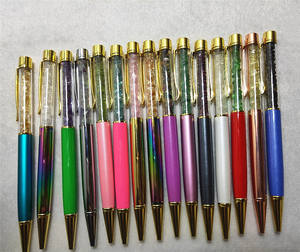 Penna a sfera con pietra di ghiaia e pietre preziose spezzate con penna a sfera con ametista DIY penna a sfera con cristallo curativo naturale al quarzo con Logo - Product Image 3