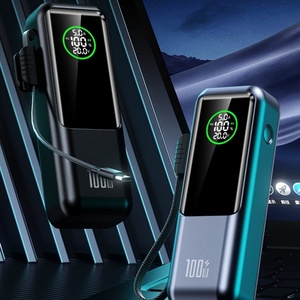 Banco de Energía Solar Portátil de 100W y 20000mAh, Cargador Rápido con Pantalla Digital, Batería de Litio-Polímero Impermeable, Doble Salida USB y Correa - Product Image 3