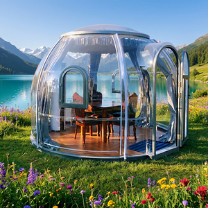 Tente à bulles transparente de 4,5 m 360° °   Dôme en verre pour l'observation des étoiles en plein air, idéal pour le glamping, les hôtels, les restaurants et le camping - Product Image 2