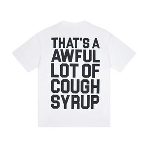 T-shirt da Baseball Unisex in Cotone Personalizzata con Stampa 'That's <span class=keywords><strong>an</strong></span> Awful Lot of Cough Syrup' per Uomo - Product Image 2