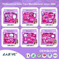 LASIVE TOYS Ensemble de jeu d'imitation : Maquillage et coiffure de princesse, Jouets de jeu de rôle pour filles, Ensemble de jeu d'imitation Salon de beauté et coiffure