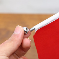 Drapeau de table promotionnel pas cher avec mât en acier inoxydable