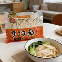 Nouilles coupées à la main semi-séchées, goût frais traditionnel, cuisson facile, savoureuses, faibles en calories, sachet 400g, faibles en gras, faibles en sodium, saines